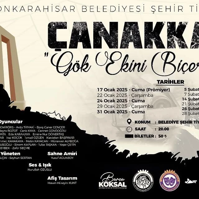 Çanakkale'nin Kahramanlık Destanı Tiyatro Sahnesinde Canlanıyor