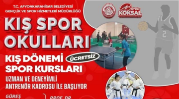 Kış Spor Okulları Ücretsiz Eğitimle Başlıyor