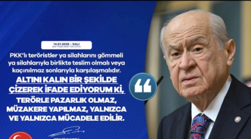 Bahçeli'den Terörle Mücadele Mesajı